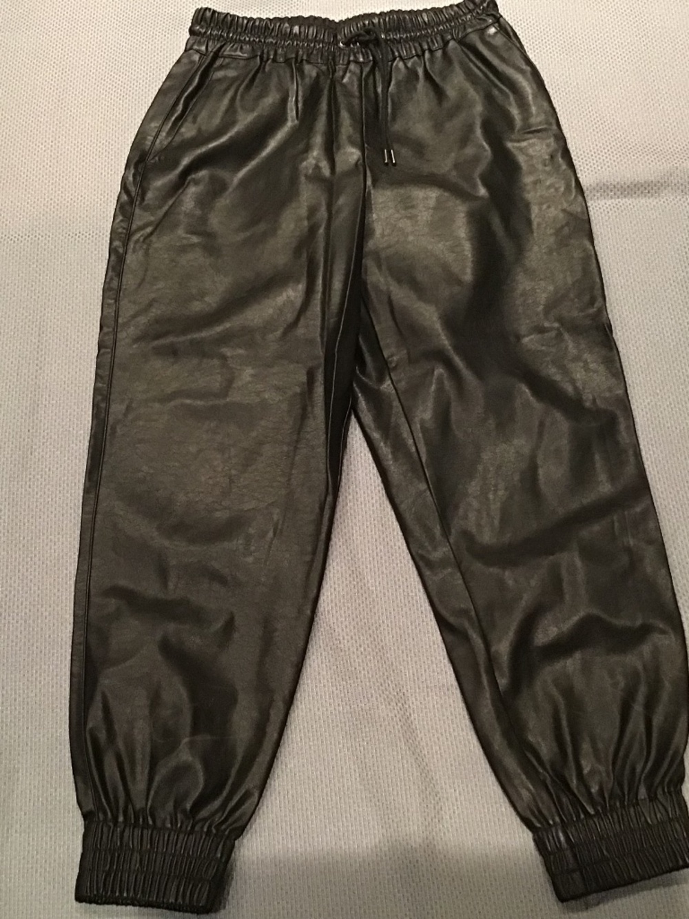 Dynamite faux leather joggers